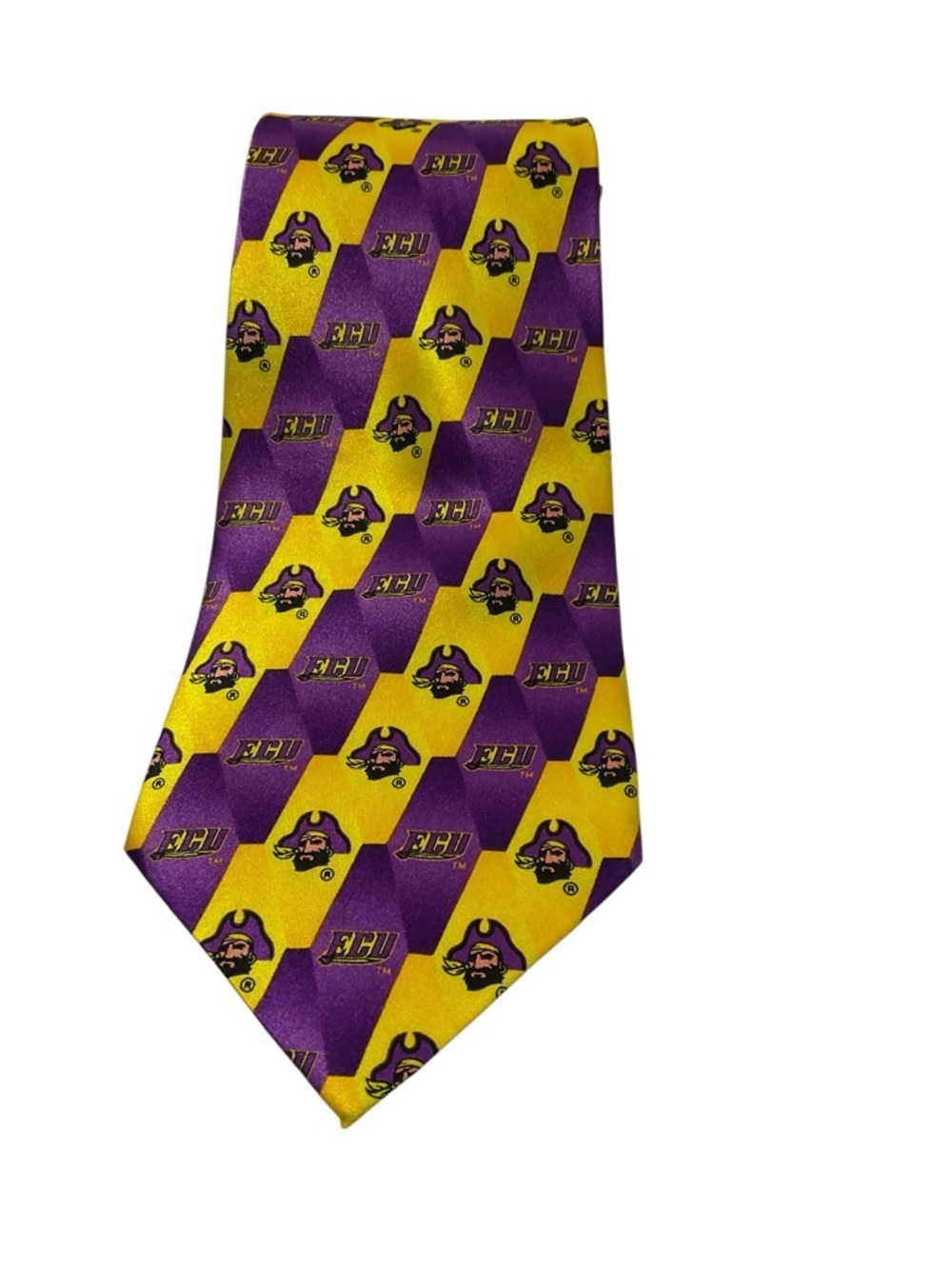 ECU Pirates Eagles Wings 100% Silk Tie NWT East Carolina University